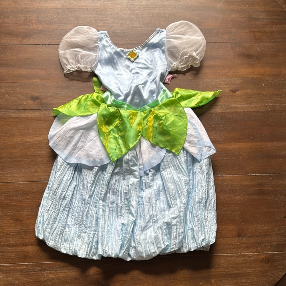 S(5/6) Disney Store Princess Cinderella Dress fairy puff sleeve bubble skirt